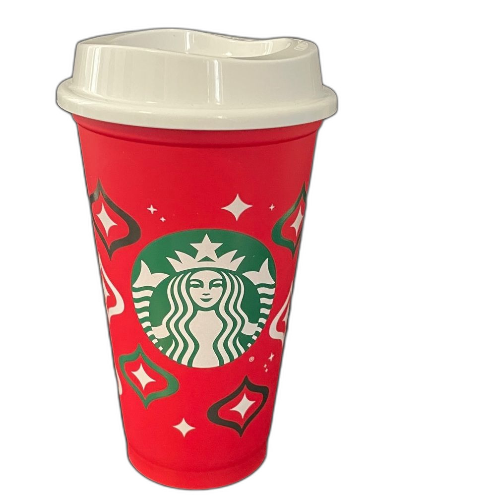 Starbucks Festive Red, Green & White Tumbler 16 oz